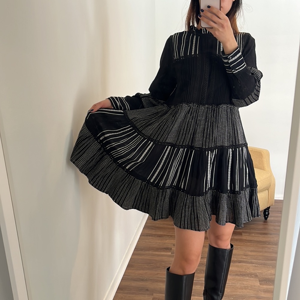 Zara | Mini Ruffle Dress - Picture 4 of 12